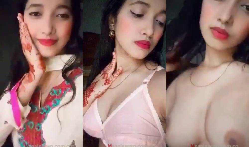 Cute sexy desi girl boobs MMS